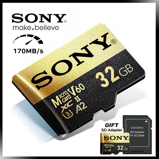 Sony Micro Flash SD Card Extreme SD Memory Card 128GB TF Flash Cards 1TB 512GB 256GB A2 U3 V30 SD For Xiaomi Phone Computer