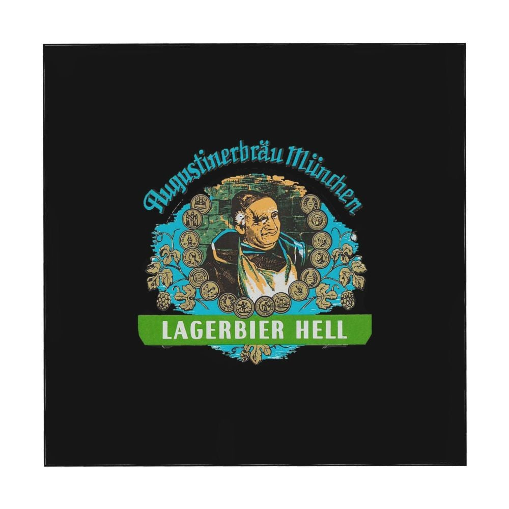 Augustiner Munich Beer...Lagerbier Hell Classic Waterproof Square Tablecloth Oilproof Table Cloth for Kitchen Dining Table Cover