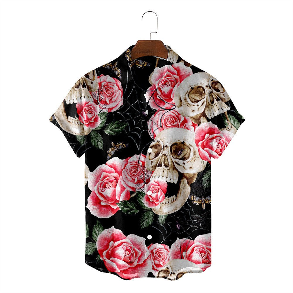 Summer short-sleeved Shirt 2024 New Fashion Cool Printed Beach Casual Hawaiian Vacation Trend men's Cardigan Top Breathable