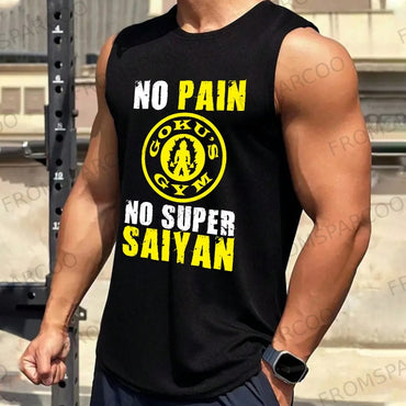 Dragon Ball Majin Buu Trio Muscle Tank Top Anime Gym Sleeveless Shirt with Energy Ball Graphic Men Fitness Streetwear