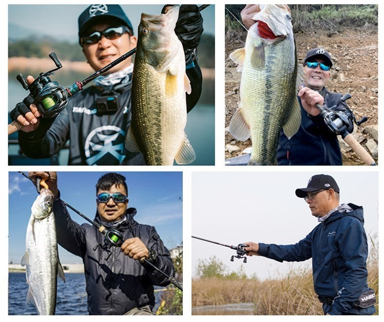 Haibo 25/23 NEW ARISE AIR/ELITE AMC+ Carretilha De Pesca Baitcasting Manivela De Fibra De Carbono 11B+1RB Long Casting