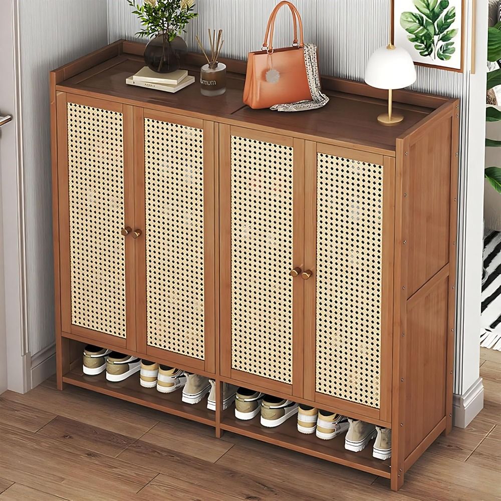 7-Tier Shoe Cabinet with Doors, 36-40 Pairs Large Shoe Storage Cabinet, Freestanding Shoe Rack for Entryway, Hallway, Bedroom,