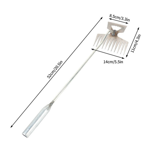Manganese Steel Weeding Rake Double-end Rake Shovel Multi-purpose Digging Vegetables Loosen Soil Gardening Planting Hand Tools