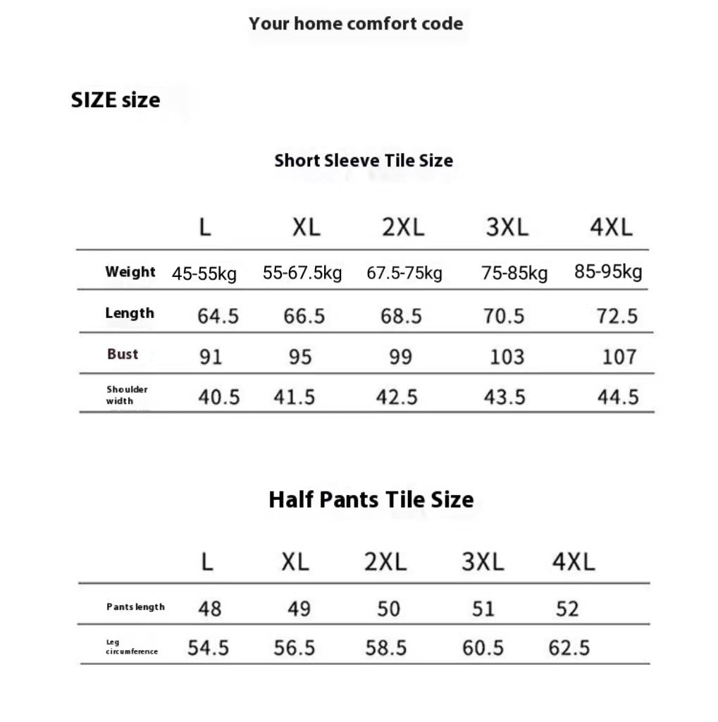 Summer Men's Pajamas Homewear Set Printed Ice Silk T-Shirt Short-Sleeved Modal Casual Pajamas Men's Pajama Trousers Thin Suit