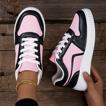 Fashionable Women's Sneaker, Light and Casual, with Stripes, Lace-up Low Top, Eva Outsole and Cloth Insole