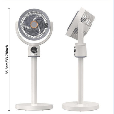 USB Charge-in Use Air Circulation Fan Household Electric Fan Turbine Silent Convection Floor Fan Timing, Operated Mini Fan