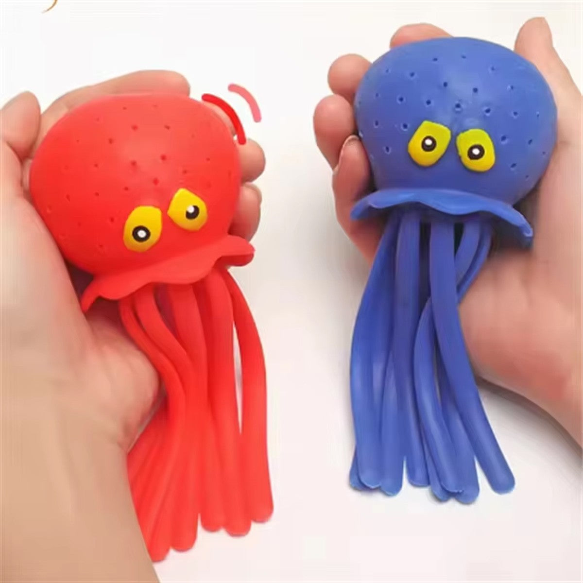 1/2/3/4Pcs Squeeze Water Octopus Stress Relief Toy Children Bathing Playing With Water Shower Decoration Summer Swimming Gifts