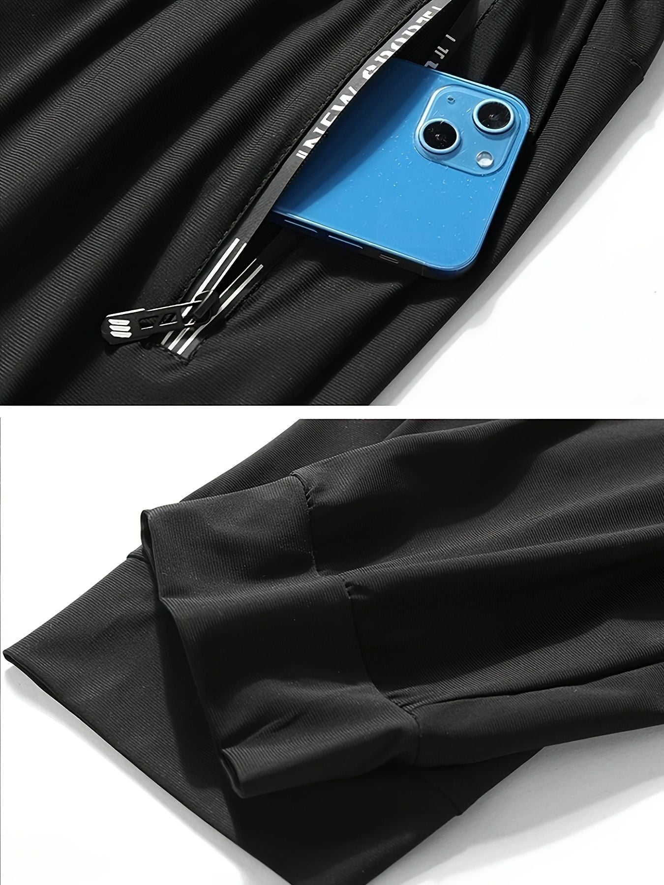 2-Pack Men's Sports Trousers High Stretch Men's Jogging Pants Quick-Drying Sweatpants Baggy Man Fishing Gym Sportswear Pants