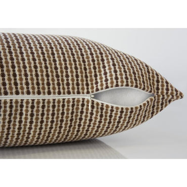 Set of 2 Decorative Throw Pillows, 18 x 18 Inch Square, Insert Included, Hypoallergenic Brown Polyester, Modern Accent for