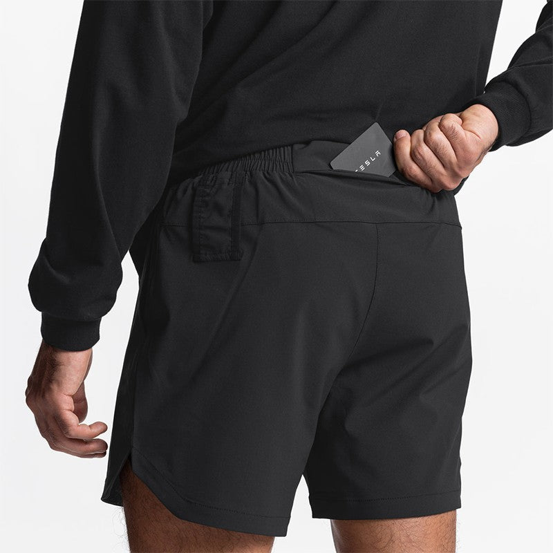 Summer New Gym Jogging Exercise Shorts Men's Sports Fitness Quick-drying Multiple pockets Running Shorts Men Casual Shorts
