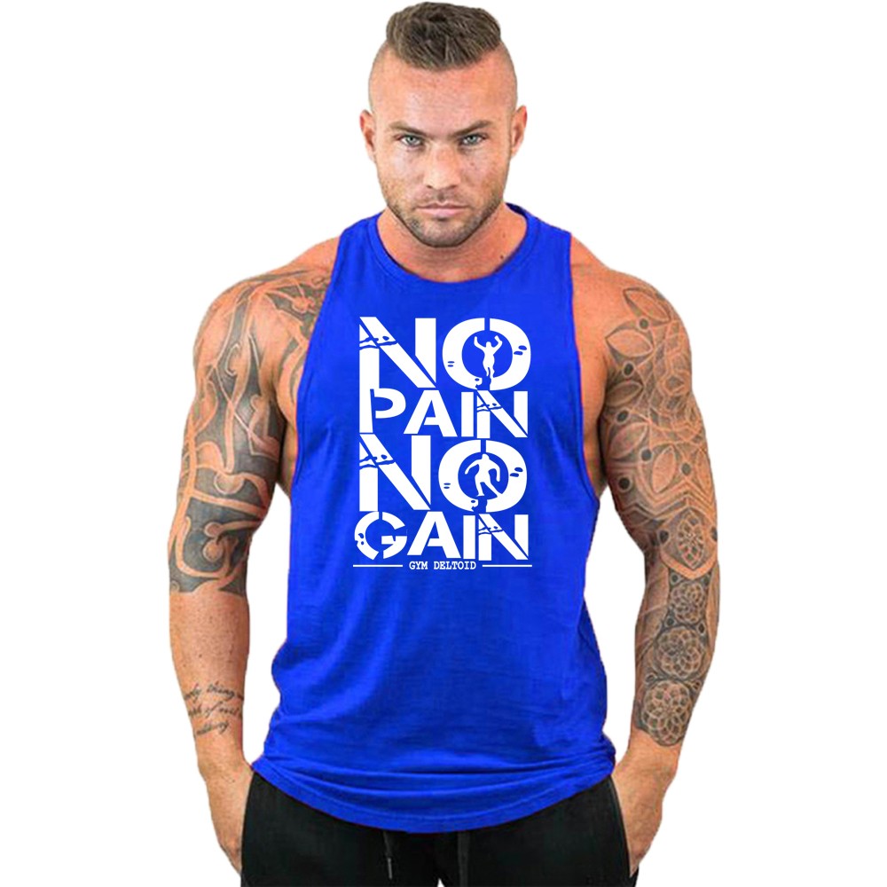 New fashion pure cotton sleeveless shirt vest men's fitness shirt men's undershi