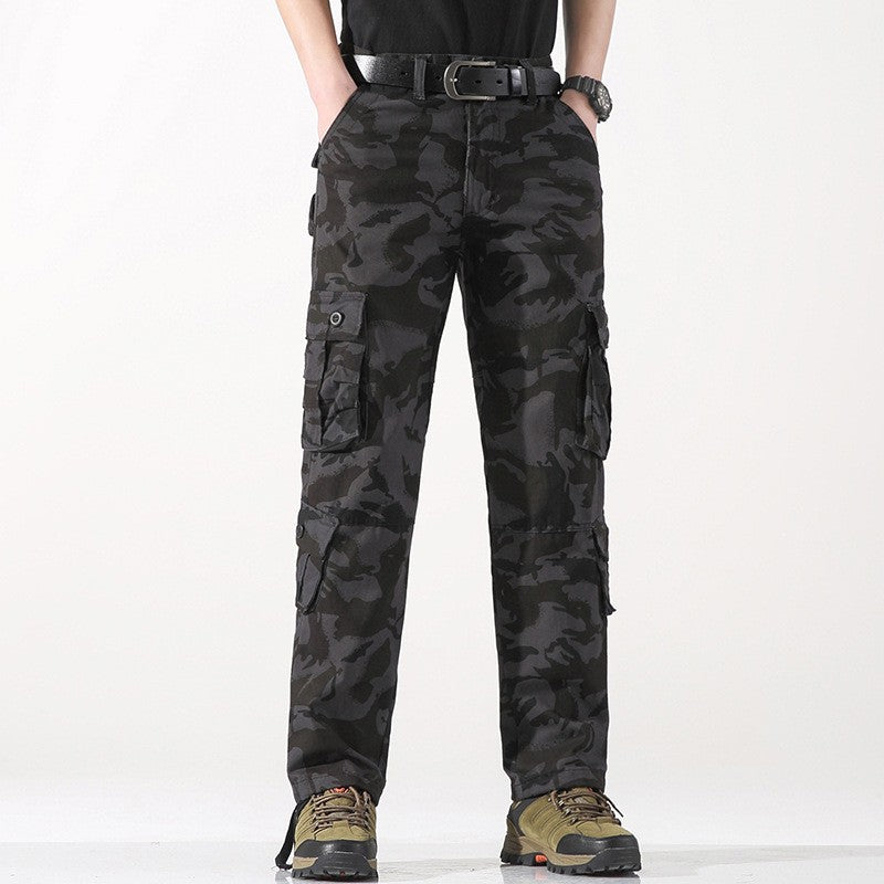 Men's Work Pants 2025 New Camouflage Pants Military Style Pants Multiple Pockets Tactical Pants Outdoor Sports Winter Pants