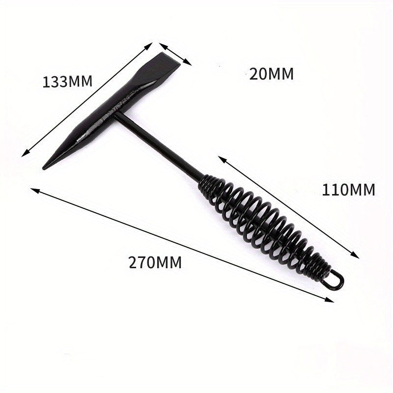 1/2 Peças Martelo Picador de Solda de Aço Carbono Alto Escova de Arame Cabo de Mola Removedor de Ferrugem Ferramenta Manual de Segurança para Soldador