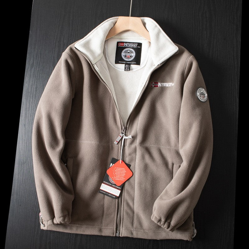 Winter Thicken Fleece Men Jacket Pockets Casual Polar Jackets Outdoor Cold-Proof Warm Overcoat Plus Size New Parkas Outwear 2023