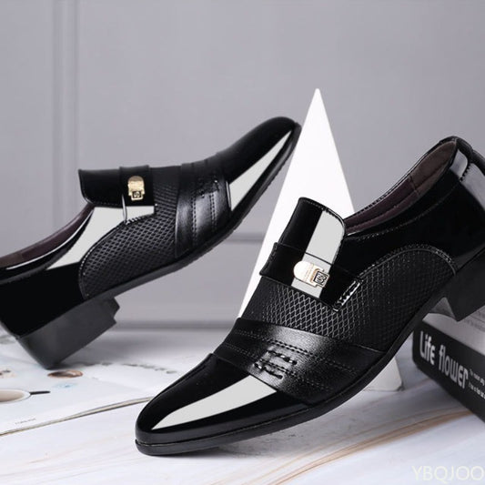 New men's casual shoes business formal wear plus size versatile for weddings simple comfortable retro artistic men's shoes