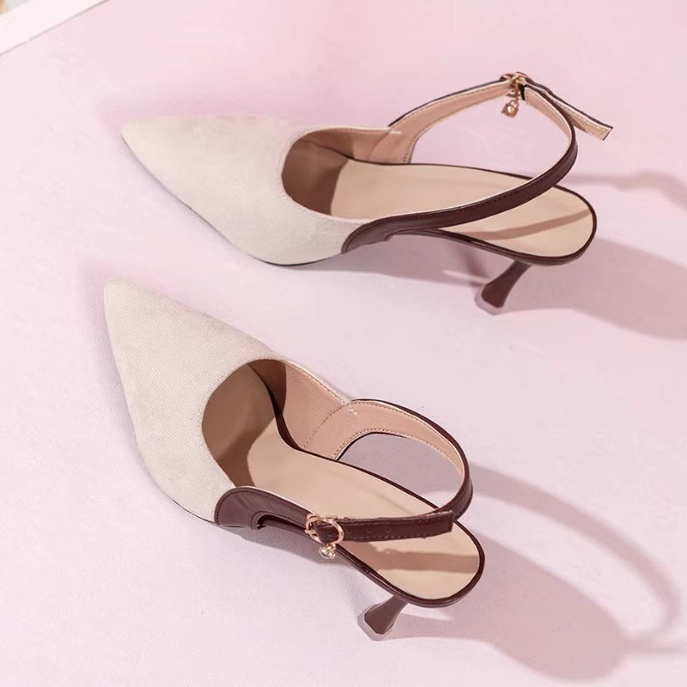 Arrival Pointed-Toe Stiletto Women's Sandals 2025 New Summer Elegant and Sensual Stiletto-Heeled Covered-Toe Shoes for Women