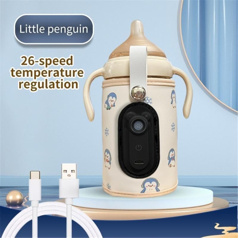 Baby Bottle Warmer Compact Designs Travel Friendly Baby Milk Warmer USB Baby Bottle Heater with Adjustable Temperature L8RB
