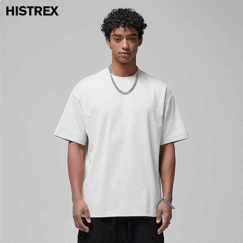 100 Heavy Weight Cotton T shirt For Men Women,Short Sleeve Plain Tops,Solid Oversized Tee Shirts,Quality Clothing 6.8oz 230gsm