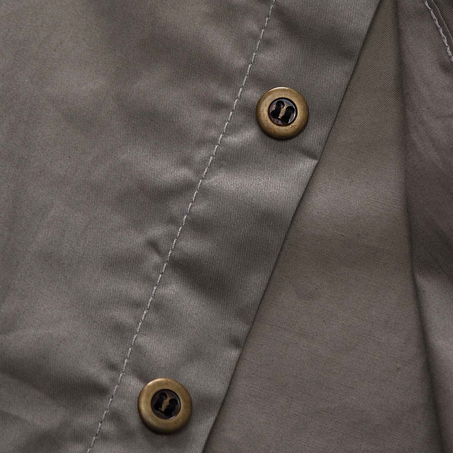 2025 New Fashion Men's Short Sleeve Safari Shirt Tops Summer 100% Cotton Solid Color Casual Cargo Work Shirts with Pocket