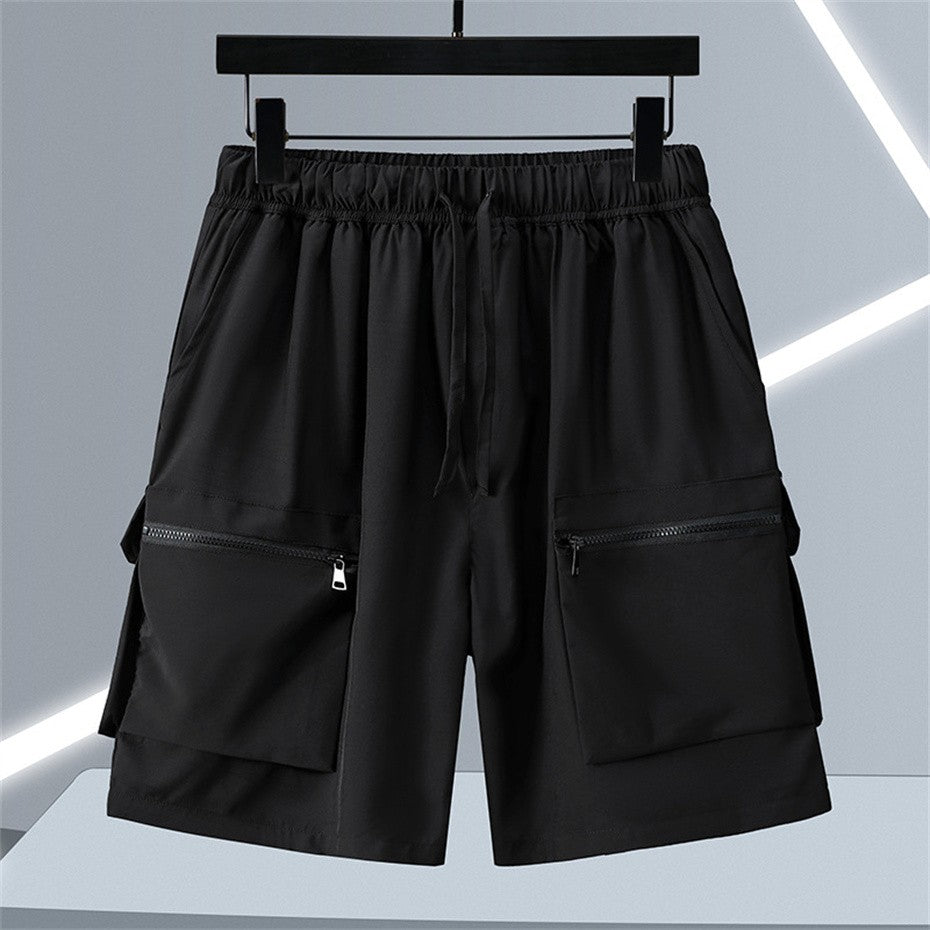 Summer Cargo Shorts Men 12XL Plus Size Shorts Fashion Casual Short Pants Male Summer Elastic Waist Shorts Big Size 12XL