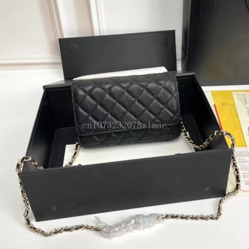 Luxury Designer Shoulder Bag Handbag Fashion Ladies Commuter Versatile Small Square Bags Women Metal Chain Classic Mini Clutches