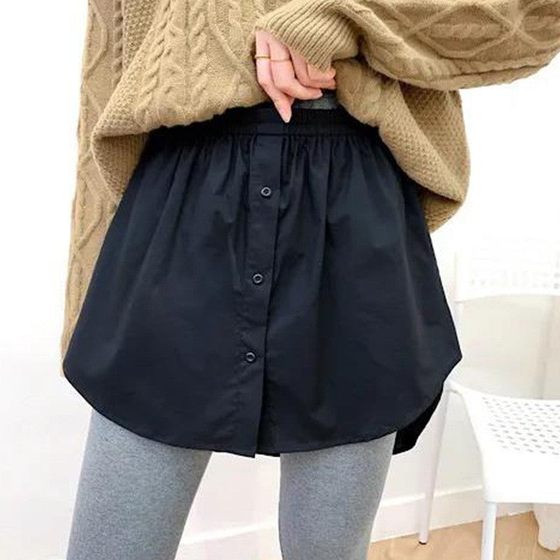 Women Girls Shirt Blouse Extender Adjustable Layering Faux Top Lower Sweep Mini