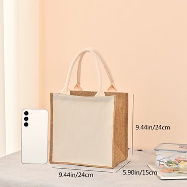 Simple solid color zipper shopping bag reusable travel tote bag