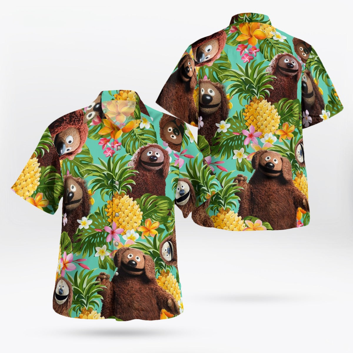 Harajuku Anime 3D Elmo Shirt Hawaiian Shirt Men's Summer Short sleeved Shirt Men's Shirt 2024 Plus Size 3xlshirt Chemistry Homme