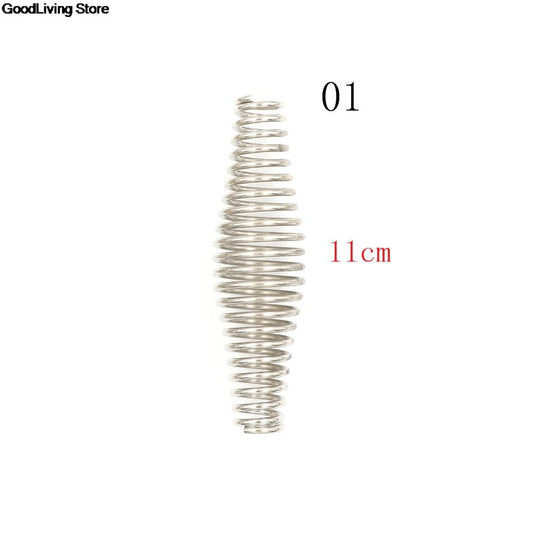 1PC 11/14cm Metal BBQ Pit Grill Stainless Steel Handle Spring for Wood Furnace Stove Barbecue Smoker Fireplaces Accessories