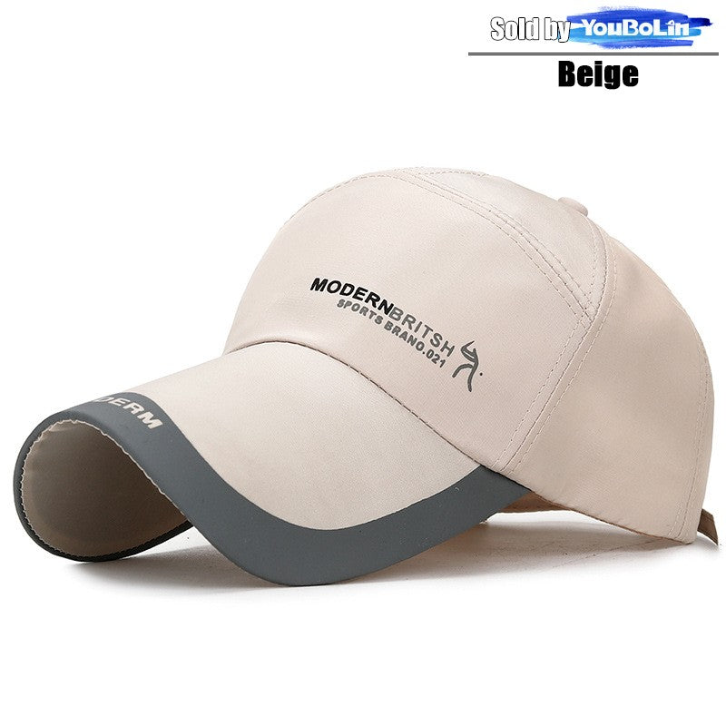 Boné de Beisebol Ajustável de Aba Estendida Fino de Secagem Rápida de Verão Boné de Pesca Bonés Trucker Bonés de Papai