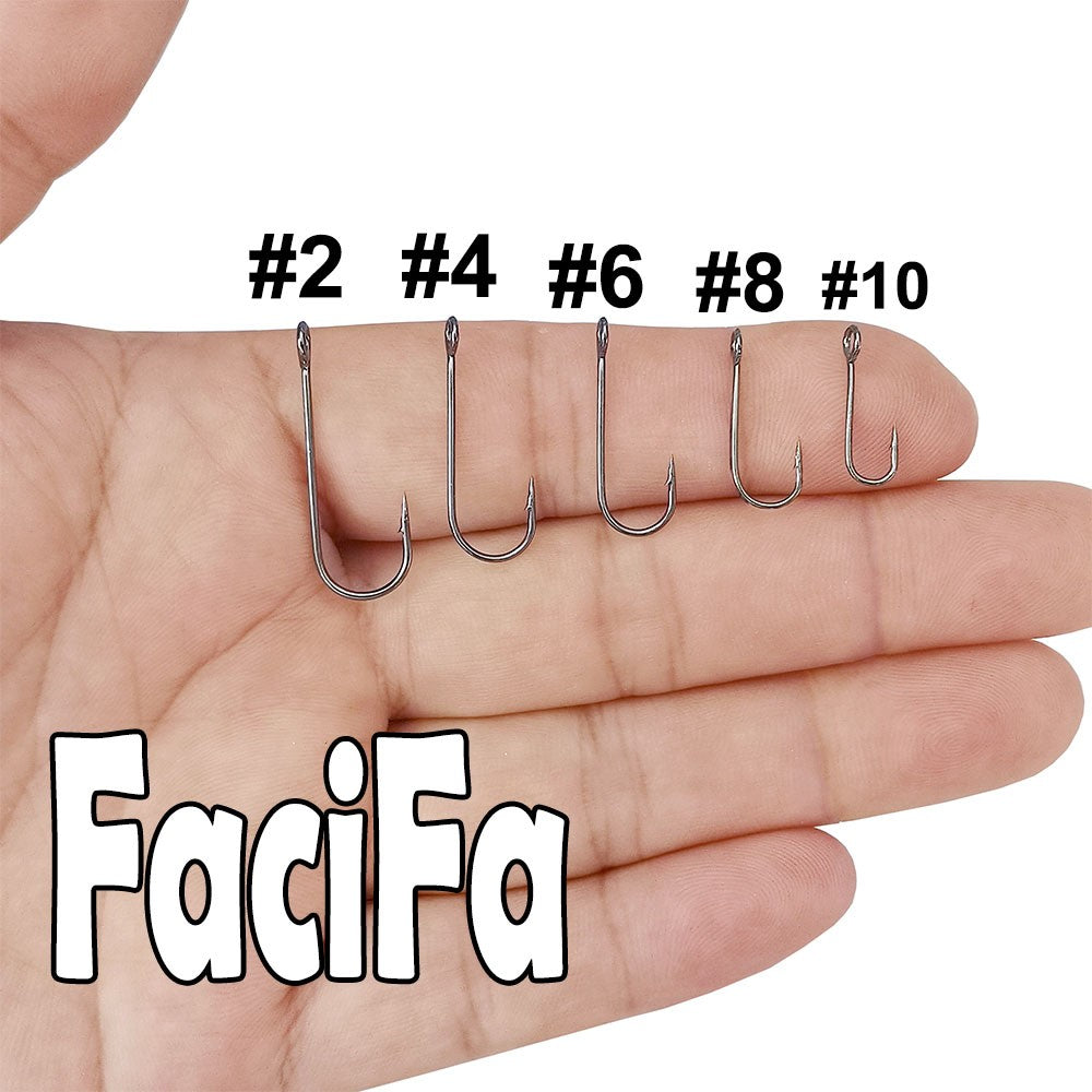 25 pçs Anzol Grande Olhal Haste Longa Barbela Curva Redonda Anel de Olho Grande Isca de Pesca Colher Spinner