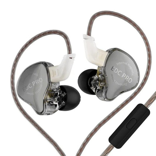 KZ EDC PRO IEM Earphones HIFI Bass In-ear Wired Headphones Dynamic Driver Monitor Earbuds with Detachable Audio Cable KZ EDX PRO