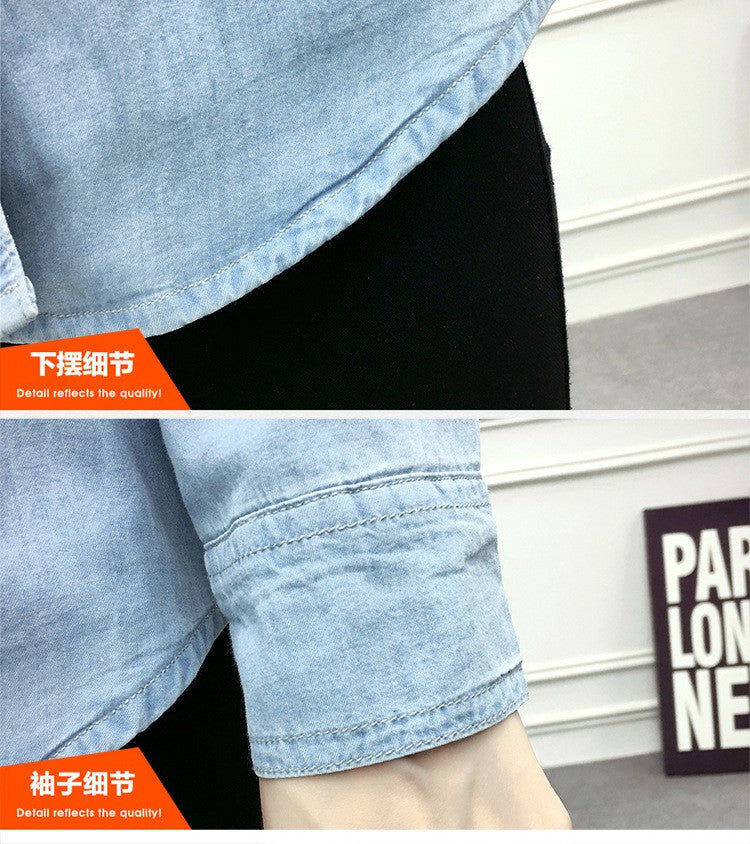 2022 Casual winter Autumn warm thick fleece denim Blouses Women Ladies Tops Women Blouses Long Sleeve Shirt clothe S-3XL