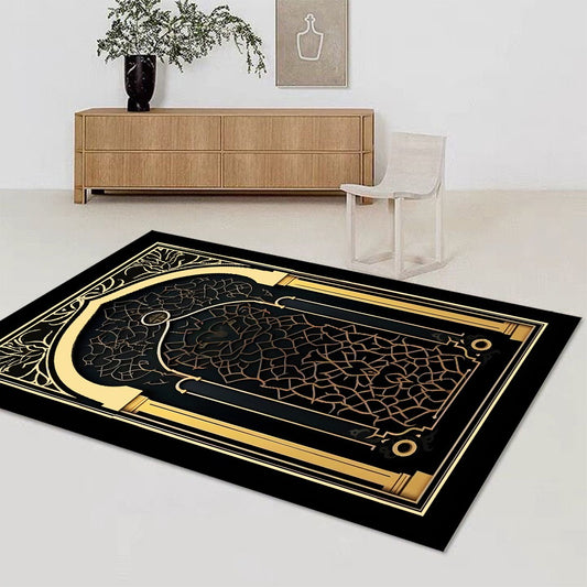 Islamic Muslim Carpet for Living Room Bedroom Bedside Floor Mat Home Lounge Decoration Absorbent Anti-Slip Doormat Prayer Rugs