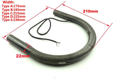 LOCHOSHI Modified Universal Cafe Racer Seat Frame Hoop Loop Brat Style with LED Brake Turn Singal Light for Honda Yamaha Suzuki