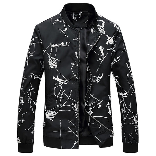 Spring, Autumn and Seasonal Boys' Floral Jacket, Large Size Urban Casual Coat Multi-color Available