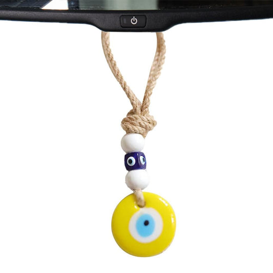 Evil Eye Ornament Evil Eye Rear View Car Ornament Turkish Blue Evil Eye Pendant Evil Eye Charm Lucky Car Interior Decoration