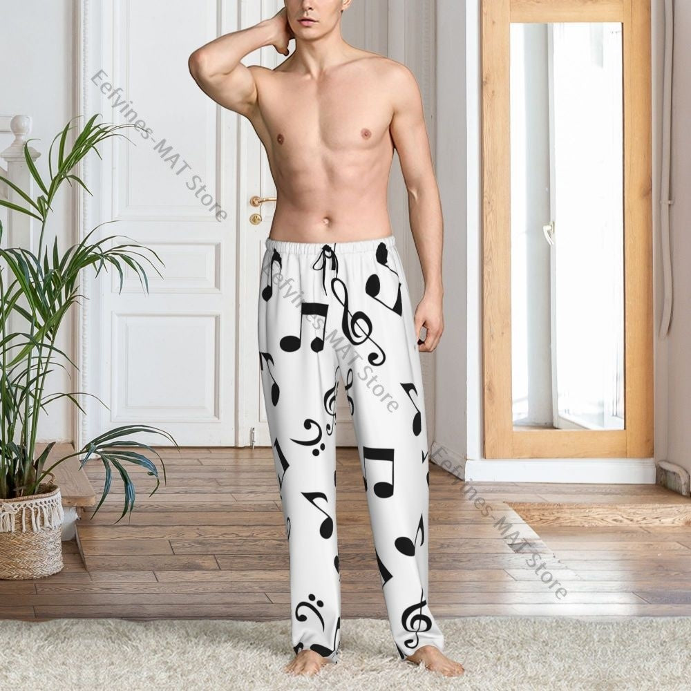 Cute Hedgehog Mens Pajamas Pyjamas Pants Lounge Pants Sleep Bottoms