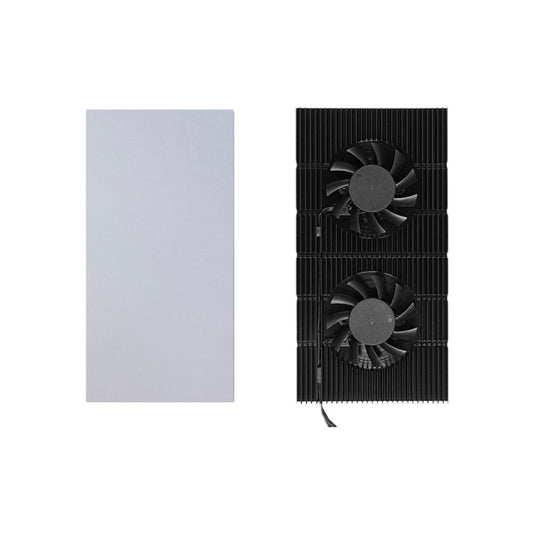 Aluminum GPU Backplane Radiator For RTX 3090 3080 3070 Series Graphics Card Backplate Memory VRAM Heatsink Cooling Fan PWM Cool