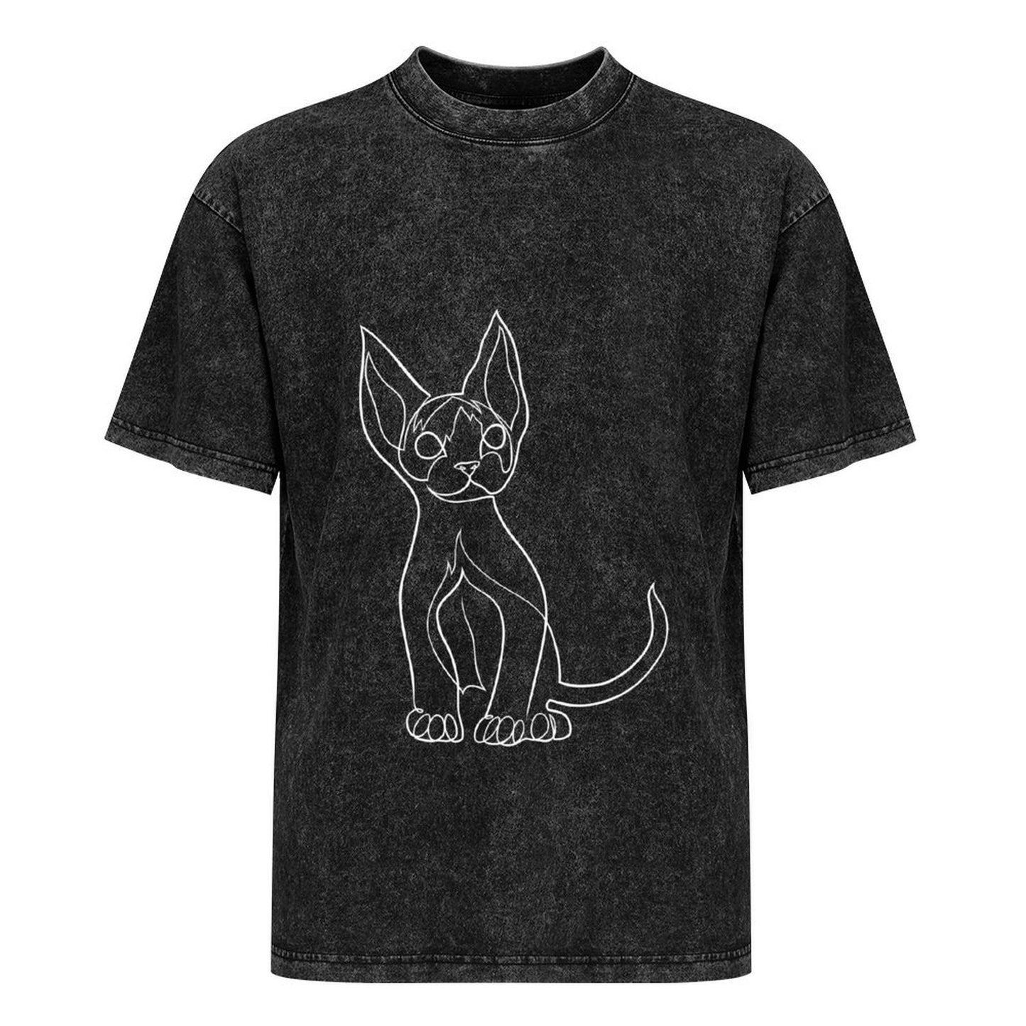 Devon rex cat kitten T-Shirt custom shirt summer clothes plain Men's t-shirts