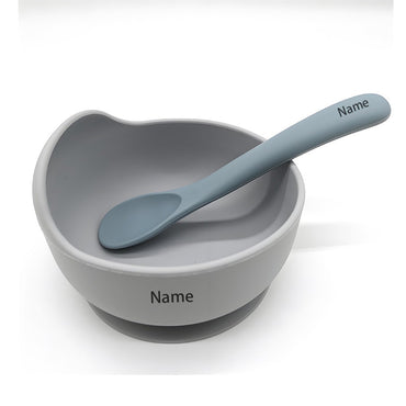 Silicone Tableware Set Waterproof and Easy to Clean Free Name Engraving Creative Gifts Customized for Babies