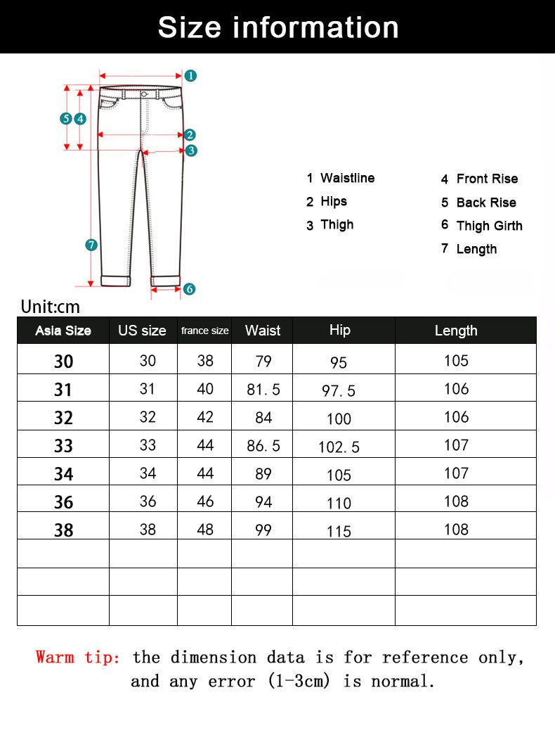 Summer Thin Men's Elastic Cotton Jeans Fashion Blue Comfortable Business Straight Casual Pants Brand Male Clothes Trousers