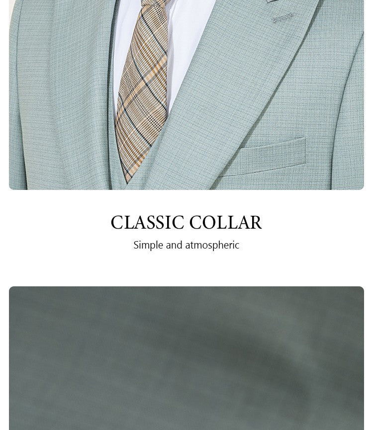 ST Cassy High Quality Men's Suit Summer thin Green Slim Fit Formal Business Office Men's Suits?jacket+Vest+Pants?