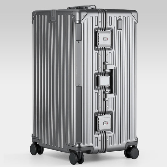 Mala de Viagem de Luxo de Alta Qualidade Aprimorada Material PC Espesso Bagagem de Rodinhas Moldura de Alumínio 20/24/26/28/30 polegadas Sacolas de Viagem