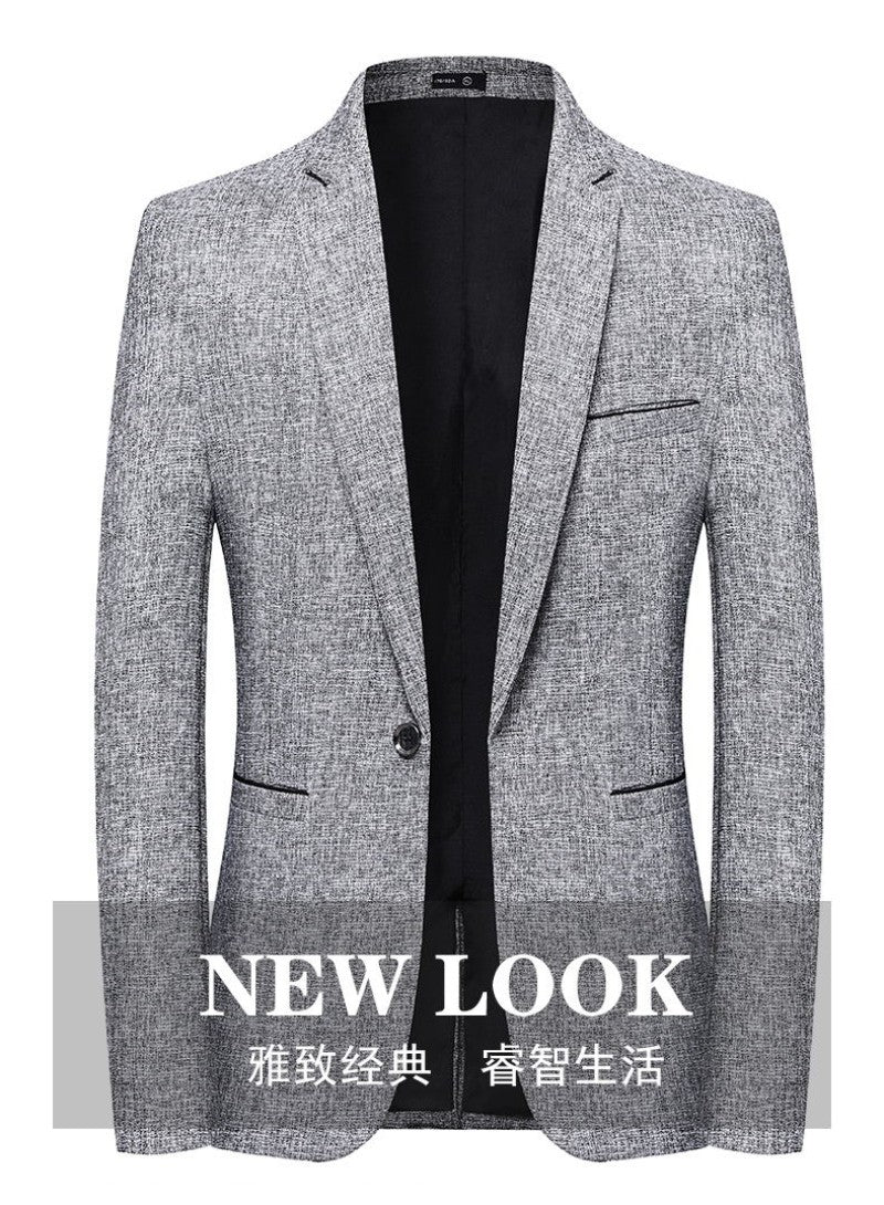 Blazers Fashion Business Everything Trend British Style Casual Slimming Solid Color Wedding Work Four Season Style Male Blazer
