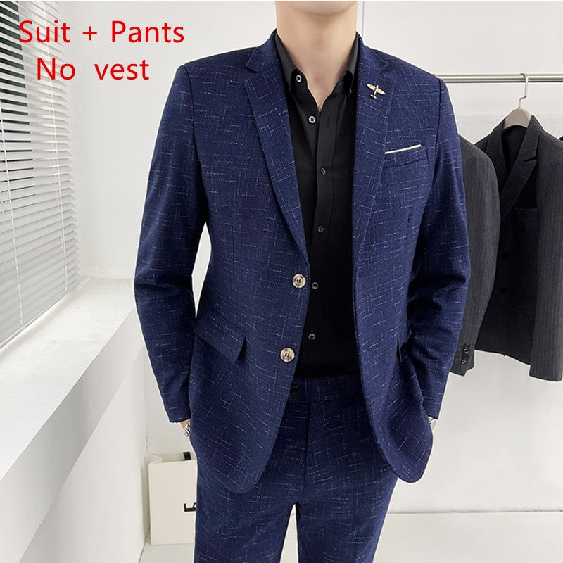 High-quality wedding suit for men, fashionable business, professional groom and best man, handsome two-piece set