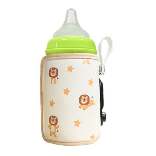 J15U Portable Baby Milk Heat Keeper Baby Bottle Warmer Bag 6 Gears Adjustable Travel Bottle Warmer Cover USB Bottle Warmer