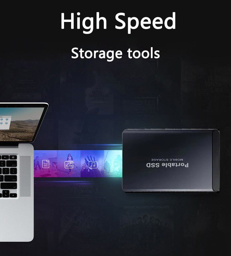 HD Externo 16TB Disco Rígido Original 2TB 4TB Operação Estável Drives de Estado Sólido SSD de Alta Velocidade para Notebook/PC/MAC Novo