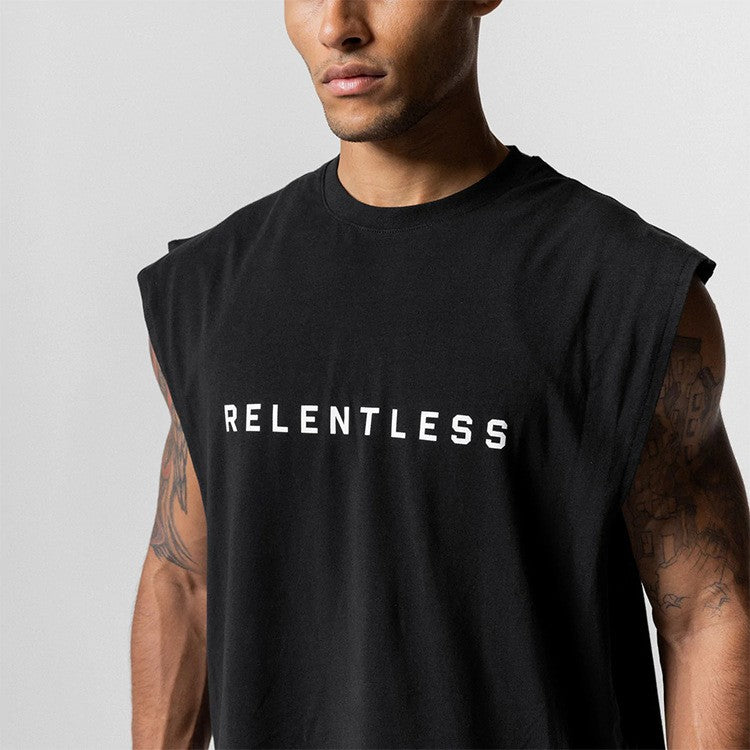 Men's Summer Cotton Casual Tank Top Gym Fitness Clothing Sleeveless Shirt Bodybuilding Running Singlet Undershirt Workout Vest