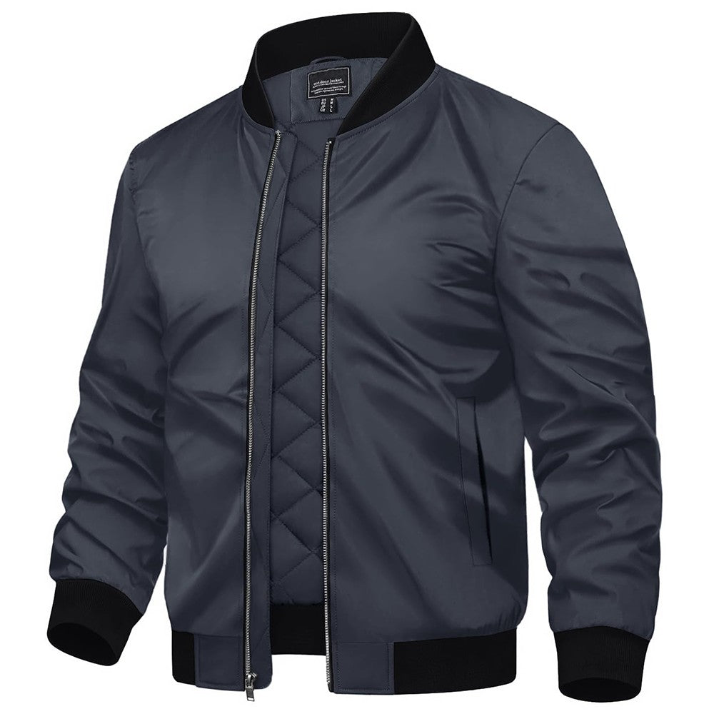 TACVASEN Winter Bomber Jackets Mens Padding Thick Warm Pilot Jacket Outdoor Windproof Waterproof Hiking jacket Windbreaker
